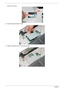 Page 12411 4Chapter 3
6.Angle the keyboard plate to insert.
 
7.Tighten the captive screw on the keyboard plate.
  Connect E as shown. 