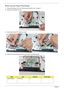 Page 8676Chapter 3
Removing the Finger Print Reader
1. Remove the Upper Cover. See “Removing the Upper Cover” on page 71.
2.Disconnect the cable as shown.
3.Disconnect the two FFC cables as shown.
4.Remove the four securing screw from the Finger Print Reader board.
StepSizeQuantityScrew Type
Launch Board M2*3 (NL) 4 