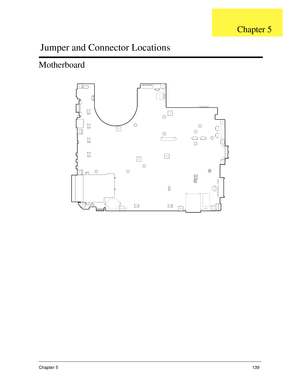 Page 149Chapter 5139
Motherboard
Jumper and Connector Locations
Chapter 5 