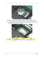 Page 7262Chapter 3
NOTE: There are 2 antenna cables connected to the WLAN board module. The Black antenna cable is 
connected to the J3 connector and the White antenna cable is connected to the J2 connector.
6.For Aspire 8730/8730Z Series, move the antenna away from the WLAN board and remove the one screw 
(B) on the WLAN board to release the WLAN board. 
StepSize (Quantity)ColorTo r q u e
1 M2 x L4 (1) Silver 1.6 kgf-cm 