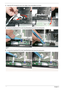 Page 172162Chapter 3
3.Insert the FFC through the slot in the Upper Cover and adhere as shown.
4.Connect the Mainboard FFC to the TouchPad Board and close the locking latch.
5.Connect the TouchPad FFC to the TouchPad Board and close the locking latch. 