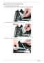 Page 9484Chapter 3
Removing the Power Saving Board FFC
1.See “Removing the Upper Cover” on page 77.
2.Lift the protective covering and FFC away from the Upper Cover to detach the adhesive.
3.Continue lifting the FFC away from the Upper Cover as shown.
4.Remove the FFC from the Upper Cover. 