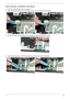 Page 97Chapter 387
Removing the TouchPad Lock Board
1.See “Removing the Upper Cover” on page 77.
2.Open the locking latch on the FFC and disconnect it from the TouchPad Lock Board.
3.Lift the FFC away from the Upper Cover to detach the adhesive securing it in place.
4.Open the locking latch on the FFC and disconnect it from the Finger Print Reader. 