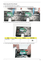 Page 83Chapter 373
Removing the Power Board
1.See “Removing the Switch Cover” on page 71.
2.Open the Power Board FFC locking latch and disconnect the FFC from the Power Board.
3.Remove the three (3) screws securing the Power Board to the Switch Cover.
4.Lift the Power Board away from the Switch Cover right side first to release the securing clip.
StepSizeQuantityScrew Type
Power Board M2.5*4 3 