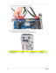 Page 6254Chapter 3
9.Disconnect the other end of the cables from the mainboard. 
10.Remove the front I/O and card reader board bracket. 
a.Remove the two screws (B) that secures the bracket to the chassis. 
Screw (Quantity)ColorTo r q u ePart No.
#6-32*3/16 NI (2) Silver 5.5 to 6.5 kgf-cm 86.5A5B6.012 