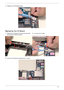 Page 101Chapter 391
Replacing the I/O Board
7.Replace the LVDS adhesive tape.
1.Replace the I/O Board by lining up the board with 
the connector bracket as shown.2.Connect the I/O cable.
3.Secure the I/O Board by replacing one (1) screw. 