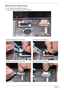 Page 6454Chapter 3
Removing the Upper Cover
1.See “Removing the Keyboard” on page 52.
2.Disconnect the following cables from the Mainboard.
Release the locking latch on A as shown. Disconnect A from the Mainboard.
Release the locking latch on B as shown. Disconnect B from the Mainboard.
B
A 