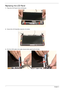 Page 9484Chapter 3
Replacing the LCD Panel
1.Place the LCD Panel in the LCD Bracket.
2.Secure the LCD Assembly using four (4) screws.
3.Run the LVDS cable in the cable channel while replacing the foil tabs. 