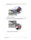 Page 111Machine Maintenance3-57
5. Connect the keyboard cable to the mainboard (1) and then push the connector latch ( 2) 
until it locks into place.
Figure 3-92. Keyboard Cable
6. Connect the WLAN & mini 1 cables ( 1) to the mainboard, then press the connector latch 
( 2 ) until it locks into place.Connect the power cable to the mainboard ( 3).
Figure 3-93. WLAN, Mini 1 & Power Cables 