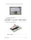 Page 91Machine Maintenance3-37
12. Remove the twenty nine screws securing the keyboard to the upper case.
Figure 3-56. Keyboard Screws
13. Detach the keyboard from the upper case.
Figure 3-57. Keyboard 
Table 3-56. Screws
StepScrewQuantityScrew Type
Keyboard Disassembly
M1.4 × L1.229 