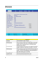 Page 3832Chapter 2
Information
ParameterDescription
CPU Type This field displays the system CPU type.
CPU Speed This field displays the CPU speed of the system.
IDE1 Model Name This item will show the Model name of HDD installed on Primary IDE 
master. The hard disk model name is automatically detected by the 
system. If there is no hard disk present or unknown type, “None” 
should be shown on this field
IDE1 Serial Number This item will show the Serial number of HDD installed on Primary IDE 
master. If no Hard...