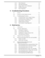 Page 54.2.3 . . .  Video Subsystem . . . . . . . . . . . . . . . . . . . . . . . . . 4-4
4.2.4 . . .  Hard Disk Subsystem . . . . . . . . . . . . . . . . . . . . . 4-5
4.2.5 . . .  Floppy Diskette Drive Subsystem . . . . . . . . . . . . . 4-5
4.2.6 . . .  PCMCIA Subsystem . . . . . . . . . . . . . . . . . . . . . . . 4-6
4.2.7 . . .  Power Subsystem . . . . . . . . . . . . . . . . . . . . . . . . . 4-6
5   Troubleshooting Procedures
5.1 . . . .  General . . . . . . . . . . . . . . . . . . . . . . . . . . . . ....