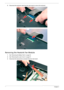 Page 8074Chapter 3
5.Disconnect the keyboard cable from the main board to remove the keyboard.   
Removing the Heatsink Fan Module
1.See “Removing the Battery Pack” on page 54.
2.See “Removing the Lower Cover” on page 57.
3.Disconnect the heat sink fan connector from the main board.  