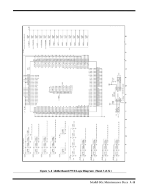 Page 129                                                                                     Model 60x Maintenance Data  A-11
Figure A-4  Motherboard PWB Logic Diagrams (Sheet 3 of 32 ) 