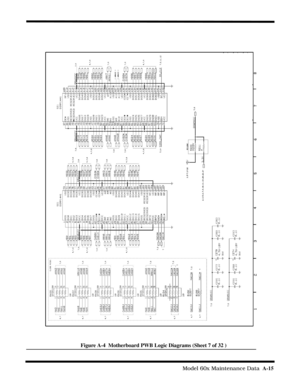 Page 133                                                                                     Model 60x Maintenance Data  A-15
Figure A-4  Motherboard PWB Logic Diagrams (Sheet 7 of 32 ) 