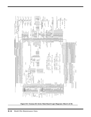 Page 172B-14    Model 65x Maintenance Data
Figure B-4  Extensa 65x Series Main Board Logic Diagrams (Sheet 6 of 36) 