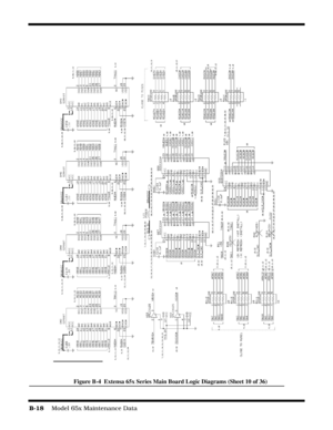 Page 176B-18    Model 65x Maintenance Data
Figure B-4  Extensa 65x Series Main Board Logic Diagrams (Sheet 10 of 36) 