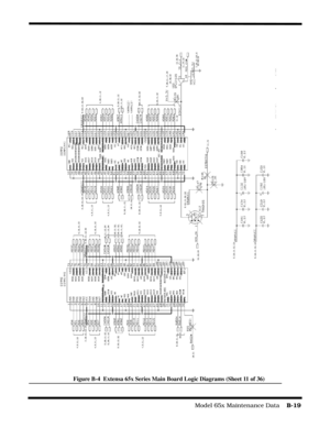 Page 177                                                                                  Model 65x Maintenance Data    B-19
Figure B-4  Extensa 65x Series Main Board Logic Diagrams (Sheet 11 of 36) 