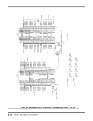 Page 178B-20    Model 65x Maintenance Data
Figure B-4  Extensa 65x Series Main Board Logic Diagrams (Sheet 12 of 36) 