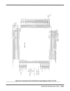 Page 179                                                                                  Model 65x Maintenance Data    B-21
Figure B-4  Extensa 65x Series Main Board Logic Diagrams (Sheet 13 of 36) 