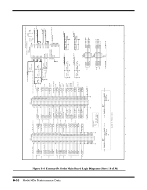 Page 184B-26    Model 65x Maintenance Data
Figure B-4  Extensa 65x Series Main Board Logic Diagrams (Sheet 18 of 36) 