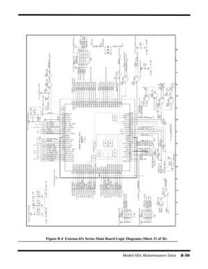 Page 197                                                                                  Model 65x Maintenance Data    B-39
Figure B-4  Extensa 65x Series Main Board Logic Diagrams (Sheet 31 of 36) 