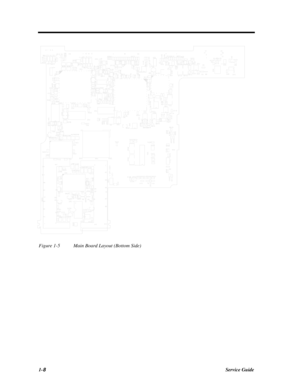 Page 261-8Service GuideFigure 1-5Main Board Layout (Bottom Side) 