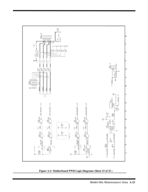 Page 141                                                                                     Model 60x Maintenance Data  A-23
Figure A-4  Motherboard PWB Logic Diagrams (Sheet 15 of 32 ) 