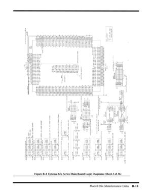 Page 169                                                                                  Model 65x Maintenance Data    B-11
Figure B-4  Extensa 65x Series Main Board Logic Diagrams (Sheet 3 of 36) 