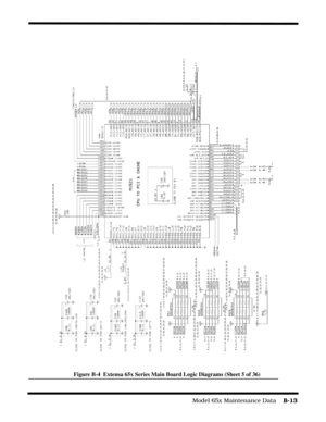 Page 171                                                                                  Model 65x Maintenance Data    B-13
Figure B-4  Extensa 65x Series Main Board Logic Diagrams (Sheet 5 of 36) 