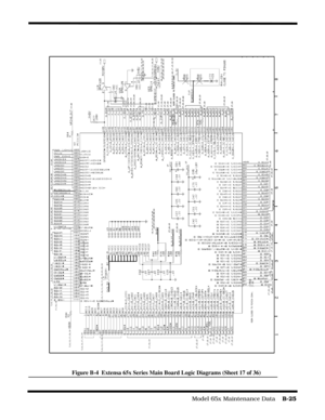 Page 183                                                                                  Model 65x Maintenance Data    B-25
Figure B-4  Extensa 65x Series Main Board Logic Diagrams (Sheet 17 of 36) 