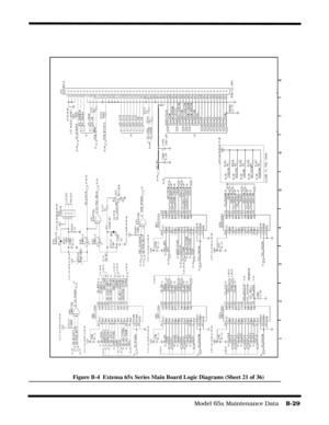 Page 187                                                                                  Model 65x Maintenance Data    B-29
Figure B-4  Extensa 65x Series Main Board Logic Diagrams (Sheet 21 of 36) 