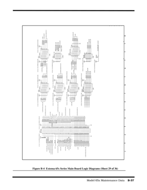 Page 195                                                                                  Model 65x Maintenance Data    B-37
Figure B-4  Extensa 65x Series Main Board Logic Diagrams (Sheet 29 of 36) 