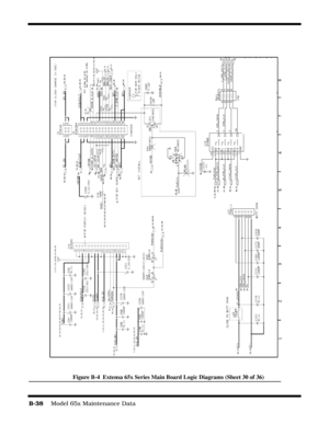 Page 196B-38    Model 65x Maintenance Data
Figure B-4  Extensa 65x Series Main Board Logic Diagrams (Sheet 30 of 36) 