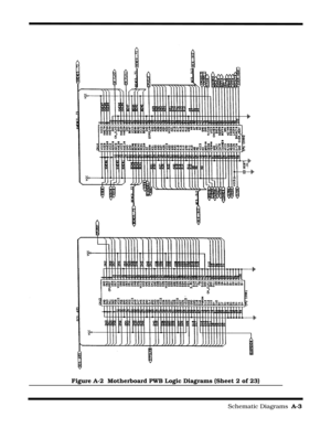 Page 125                                                                        Schematic Diagrams  A-3
Figure A-2  Motherboard PWB Logic Diagrams (Sheet 2 of 23) 