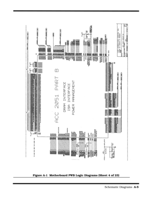 Page 127                                                                        Schematic Diagrams  A-5
Figure A-1  Motherboard PWB Logic Diagrams (Sheet 4 of 23) 