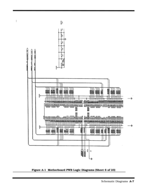 Page 129                                                                        Schematic Diagrams  A-7
Figure A-1  Motherboard PWB Logic Diagrams (Sheet 6 of 23) 