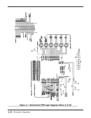 Page 132A-10   Schematic Diagrams
Figure A-1  Motherboard PWB Logic Diagrams (Sheet 9 of 23) 