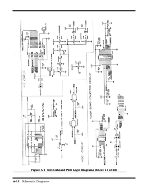 Page 134A-12   Schematic Diagrams
Figure A-1  Motherboard PWB Logic Diagrams (Sheet 11 of 23) 