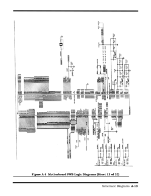 Page 135                                                                        Schematic Diagrams  A-13
Figure A-1  Motherboard PWB Logic Diagrams (Sheet 12 of 23) 