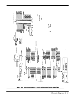 Page 137                                                                        Schematic Diagrams  A-15
Figure A-1  Motherboard PWB Logic Diagrams (Sheet 14 of 23) 