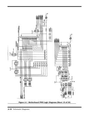 Page 138A-16   Schematic Diagrams
Figure A-1  Motherboard PWB Logic Diagrams (Sheet 15 of 23) 