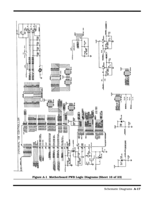 Page 139                                                                        Schematic Diagrams  A-17
Figure A-1  Motherboard PWB Logic Diagrams (Sheet 16 of 23) 