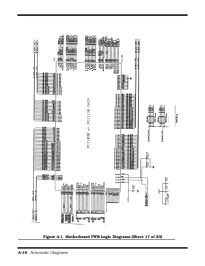 Page 140A-18   Schematic Diagrams
Figure A-1  Motherboard PWB Logic Diagrams (Sheet 17 of 23) 