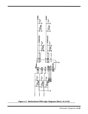 Page 141                                                                        Schematic Diagrams  A-19
Figure A-1  Motherboard PWB Logic Diagrams (Sheet 18 of 23) 