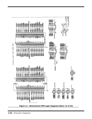 Page 142A-20   Schematic Diagrams
Figure A-1  Motherboard PWB Logic Diagrams (Sheet 19 of 23) 