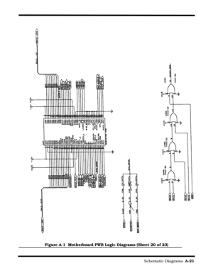 Page 143                                                                        Schematic Diagrams  A-21
Figure A-1  Motherboard PWB Logic Diagrams (Sheet 20 of 23) 