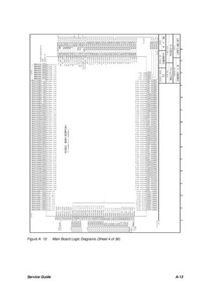 Page 105Service GuideA-13Figure A- 10Main Board Logic Diagrams (Sheet 4 of 36) 