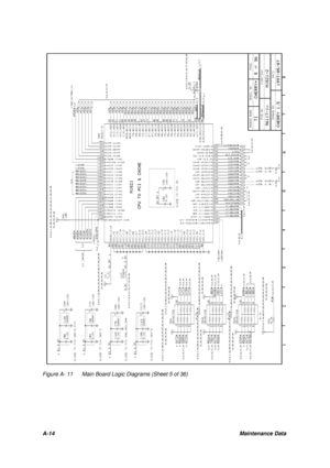 Page 106A-14Maintenance DataFigure A- 11Main Board Logic Diagrams (Sheet 5 of 36) 