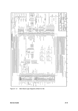 Page 107Service GuideA-15Figure A- 12Main Board Logic Diagrams (Sheet 6 of 36) 